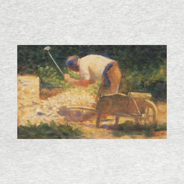 The Stone Breaker by Georges-Pierre Seurat by Classic Art Stall